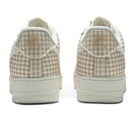 air force 1 gingham pack beige